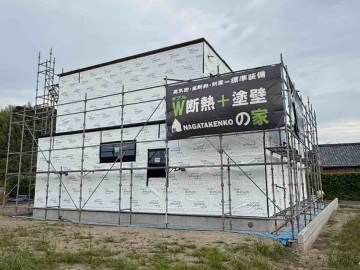防水紙の施工完了
