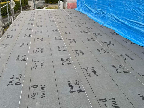 ルーフィング施工