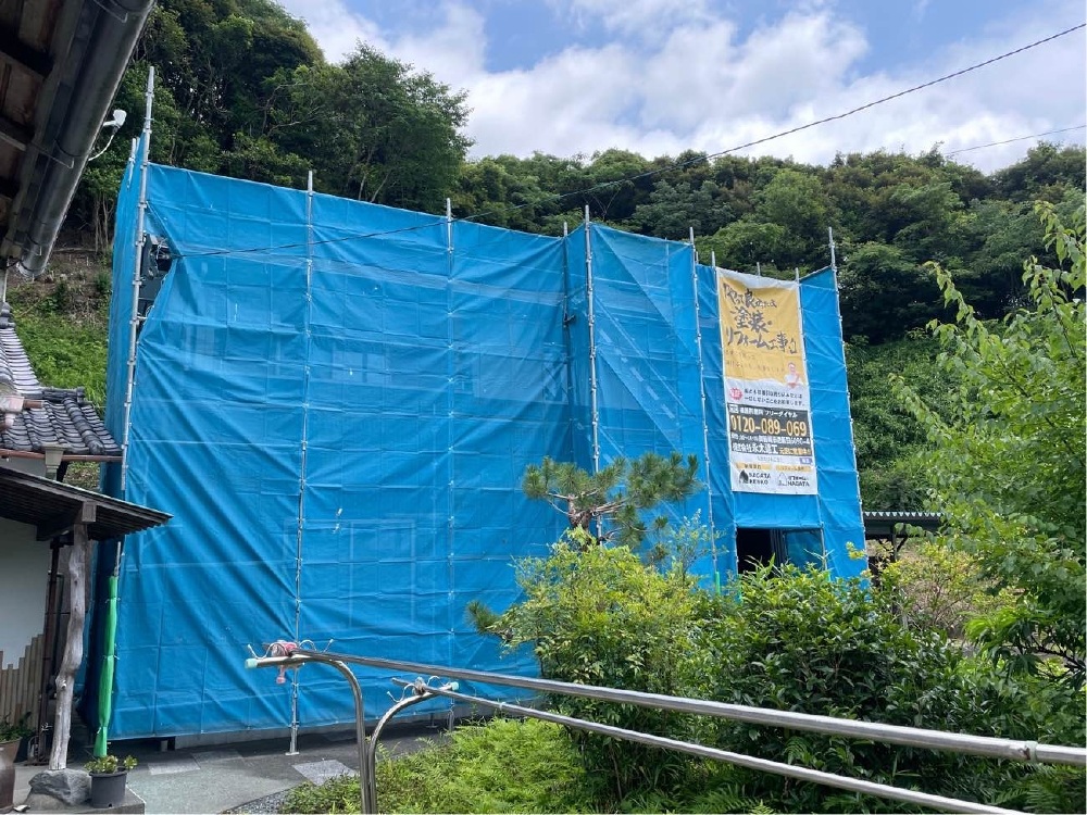 足場組み完了