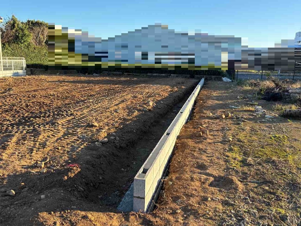 ブロック積完了